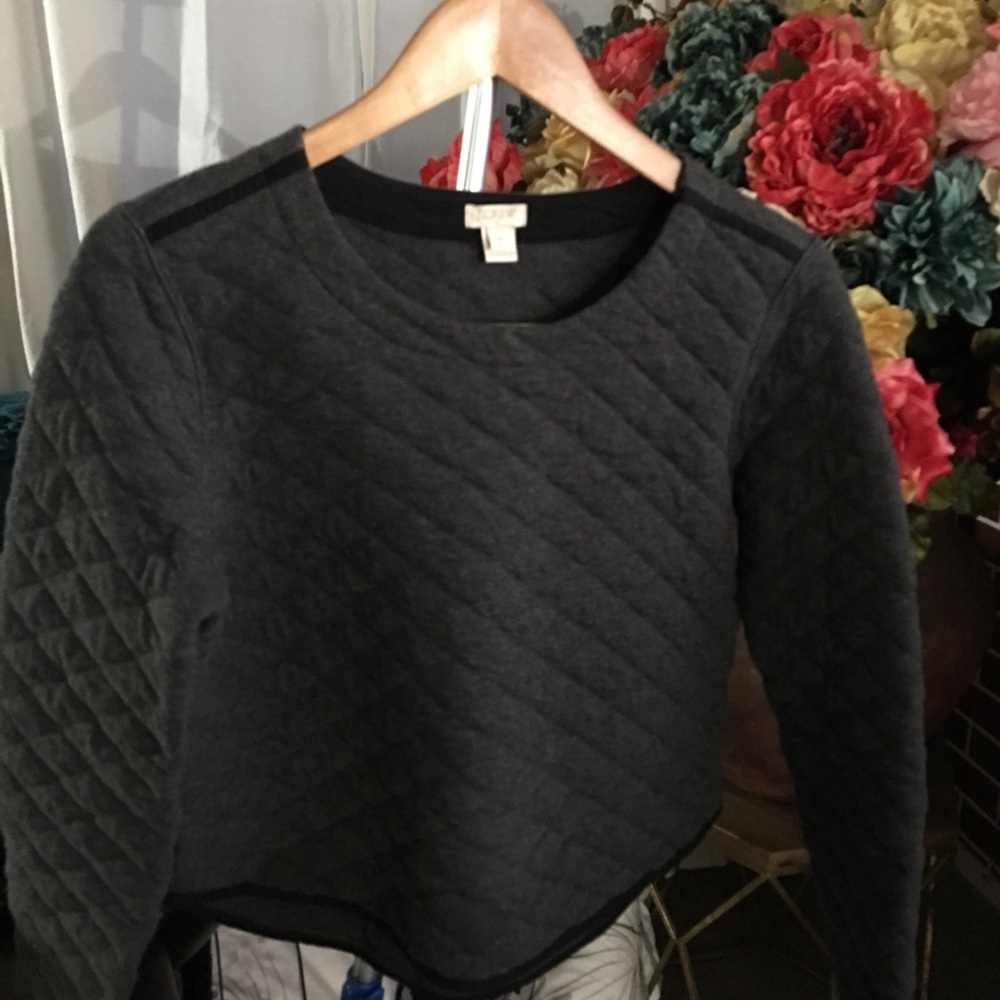 JCREW sweater size Medium.  Color charcoal gray